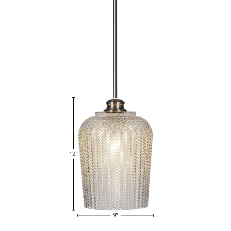 Longshore Tides Cordova 1Light Stem Hung Pendant Wayfair